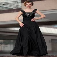 DORISQUEEN Sexy Black Plus Size Evening Formal Maxi Dress