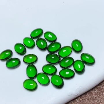 Natural Diopside Loose Stone Oval Egg Shaped Cut
