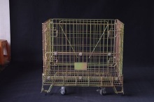 Light duty stackable wire mesh container