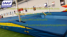 IAAF approved electromotive pole vault uprights