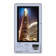 Restaurant 21.5Inch Wall-Mounted Self Ordering Kiosk
