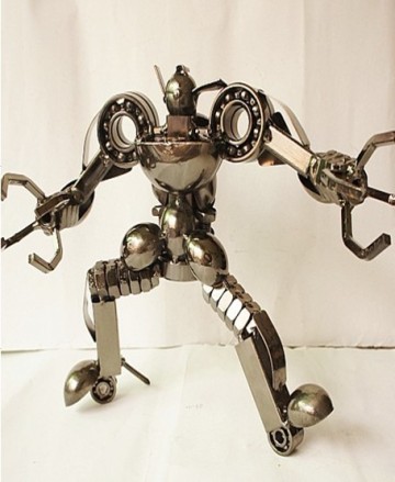 vintage Metal Robot Model