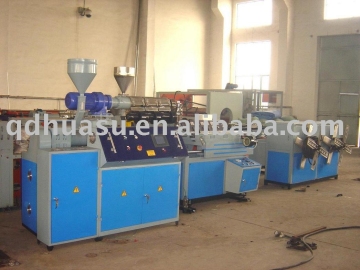Single wall corrugation pipe extrusion line