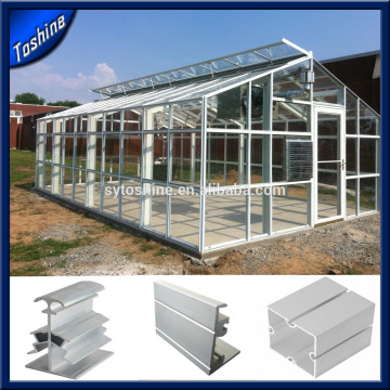 customized Aluminium Sunroom/Greenhouse/Skylight System Aluminium Profile for Glass Roof