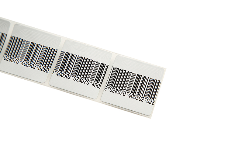 Label Sistem Penggera Sticky Boshine Eas Shoplifting RF 4*4cm Pelekat RFID Soft untuk Label Runcit 8.2MHz