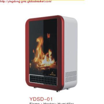 Imitating Carbon  buring fireplace