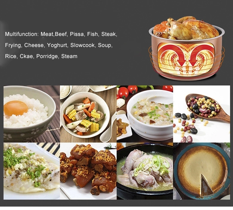 D06 Safe Multipurpose Electric Pressure Cookers, Hot Selling Home Appliance Electrical Instant Hot Pot Pressure Cooker 7 in 1, Pressure Cooker Made in China