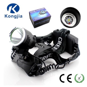 New Aluminium LED Headlamp for Military Rechargeable Hunting Headlamp