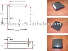 black granite cube stone