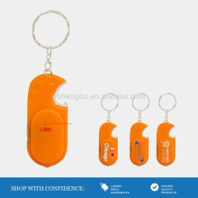 cheap plastic bright led bottle opener key chain