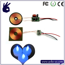 Wireless Charging LED Electronic Candle Solution PCBA