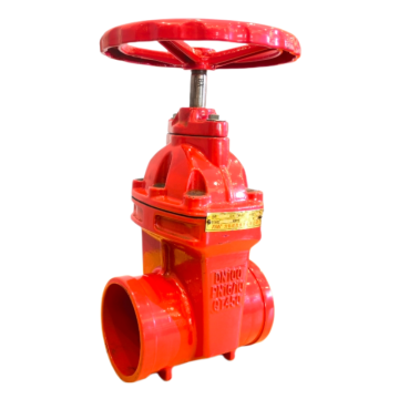 Grooved Soft Seal Gate Valve Non-Rising Stem