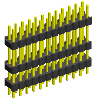 2.00mm Pin Header Dual Row triple Plastic Connectors