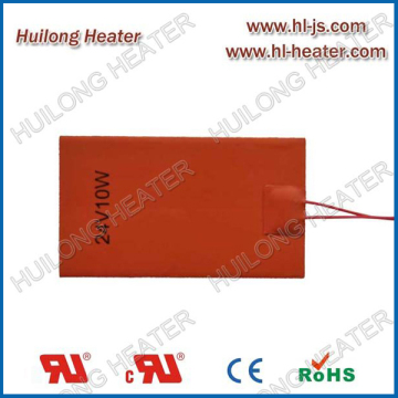 Low voltage silicone heater for Security Application