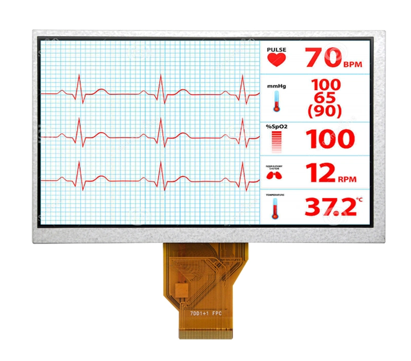 Good Reputation LCD Panel 800*480 Dots LCD Screen Rg070csx-01 400CD/M2 LCM Tn 50pin