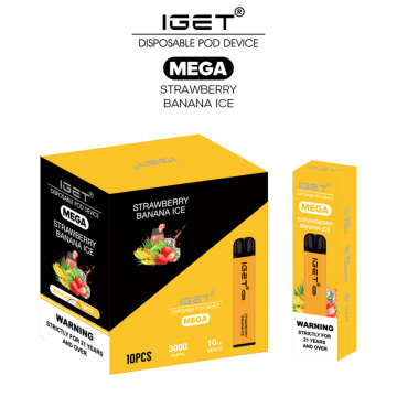 Wholesale Iget Mega 3000Puffs Disposable Vape Bulk Buy