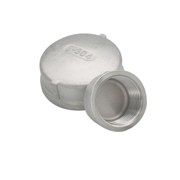 Ss 304 316 Pipe Fitting Threaded Female Round Cap