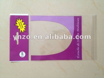 Resealed BOPP header bag for stationery packing