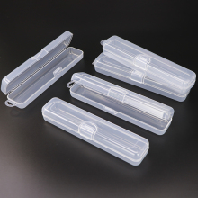SUNSHING Wholesale PP Small Children's Tableware BOX Clear Kids Plastic Tableware Box