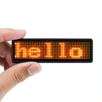 Programmable Mini LED Scrolling Text Name Badge