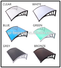 EGR120 Freesky high quality aluminum glass door canopy with aluminum brackets