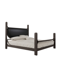 Cozy Mid-Century Bed Frame for Elegant Master Bedrooms