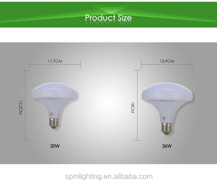 China led Cheap price e27 20w 36w ufo led high bay light bulb