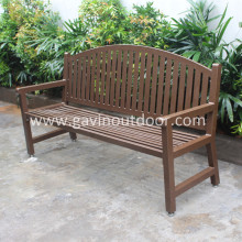 Polyester powder steel outdoor bench seating metal park seating