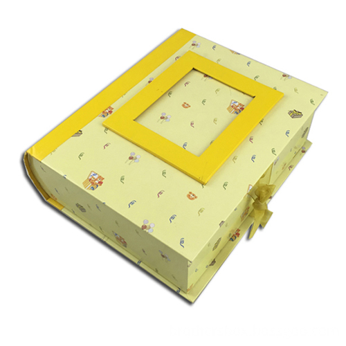 Yellow Drawer Paperboard Keepsake Baby Favor Box