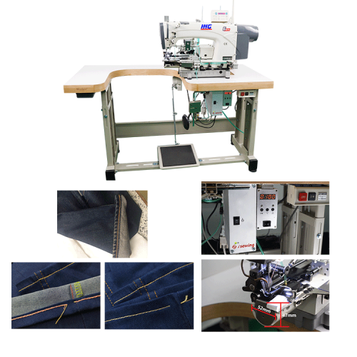 Cylinder Bed Sewing Machine Jeans Trousers Hemming