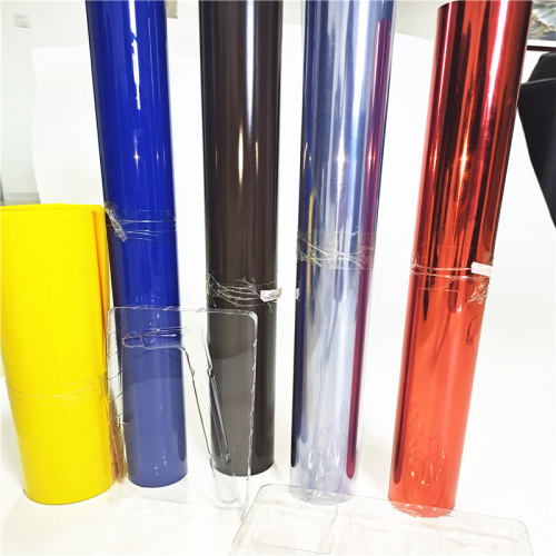 Colored PVC rigid sheets for food packing