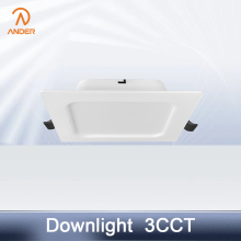 Adjustable Square 3CCT High-Brightness LED Downlight