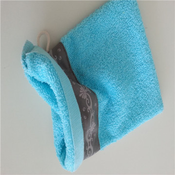 100% Cotton Terry Towels Washing Gloves