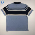 custom print golf striped mens polo shirts