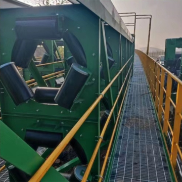 cement plant limestone transportation idler belt conveyor