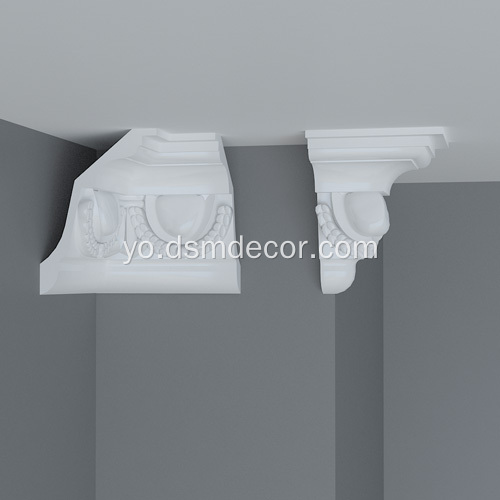 Ẹyin ati Dart Design Polyurethane Cornice Molding