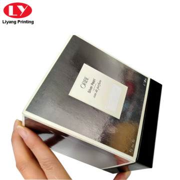 Luxury Packaging Paper Perfume Box Silver