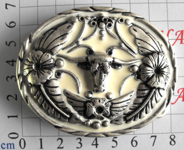 Fashion design western press buckle for men's belt