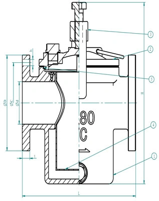 JIS F 7121 5K 40 Cast Iron Valve Strainer