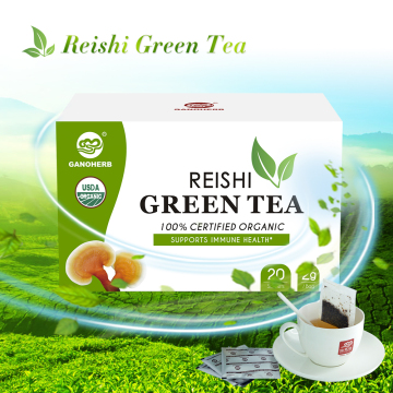 Ganoderma Lucidum Reishi Mushhroom Lingzhi Green Tea