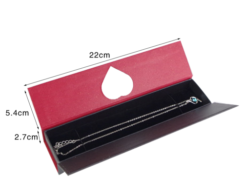 Custom Magnetic Closure Paper Necklace Packaging Box