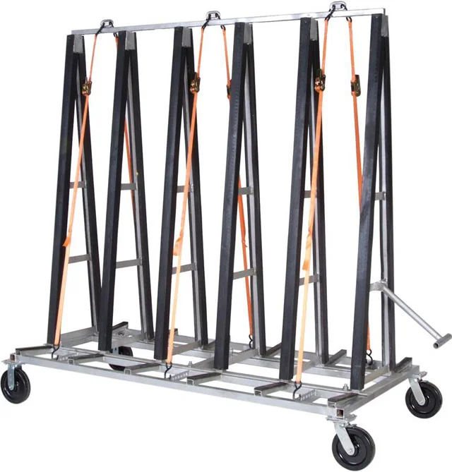 Heavy Duty Steel a-Frame Glass Transport Rack