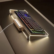 Clear Acrylic Keyboard Tray for Ergonomic Typing and Working