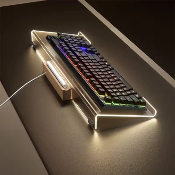 Clear Acrylic Keyboard Tray for Ergonomic Typing and Working