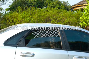 Expandable car vent window guard for pet vehicle products