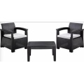 2 Seaters Outdoor Plastic Sofa Set