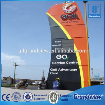 gas station equipment Led pylon sign board