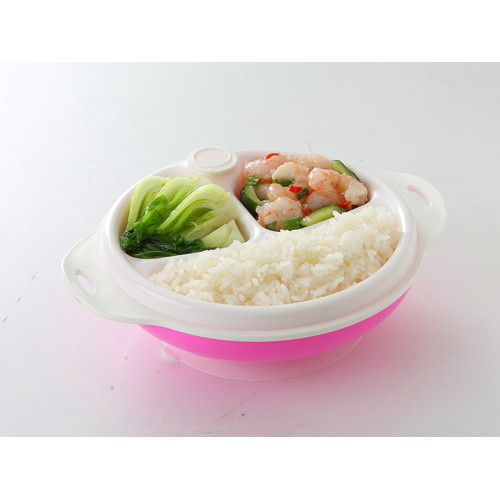 Double Layer Heat Tahanan Bowl Pakan Makanan Bayi