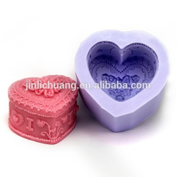 Heart Shape Silicone Soap Mold