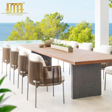 Luxury Teak Garden Furniture Sets: Outdoor Dining Table and Chair